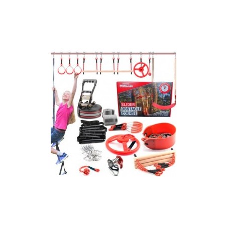 Ninja Warrior Slackline Kit 20 m — 45 Hindernisse